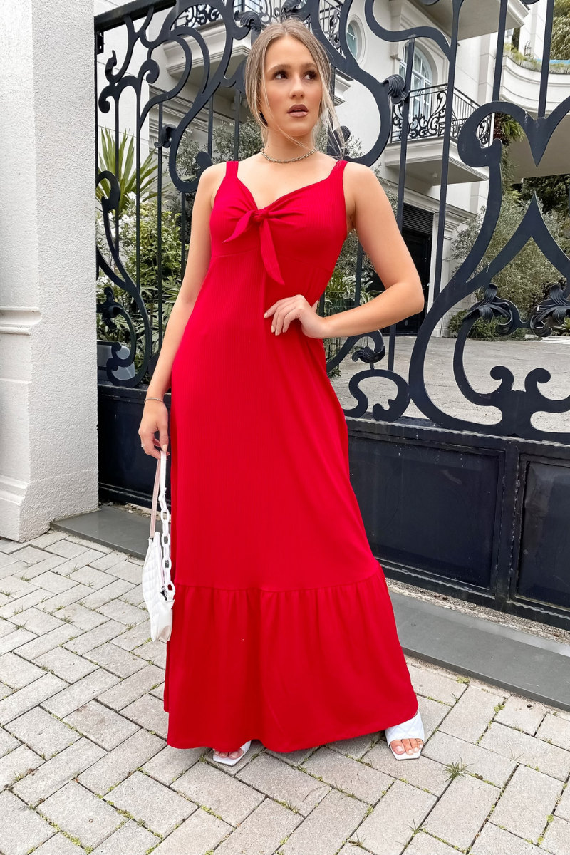 Vestido Canelado Soraia Evasê Feminino L amour